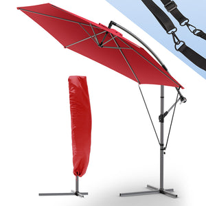 Parasol deporte 3M avec housse de protection et sangle de fixation Rouge - VOUNOT FR