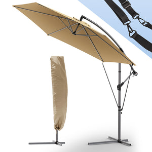 Parasol deporte 3M avec housse de protection et sangle de fixation Kaki - VOUNOT FR