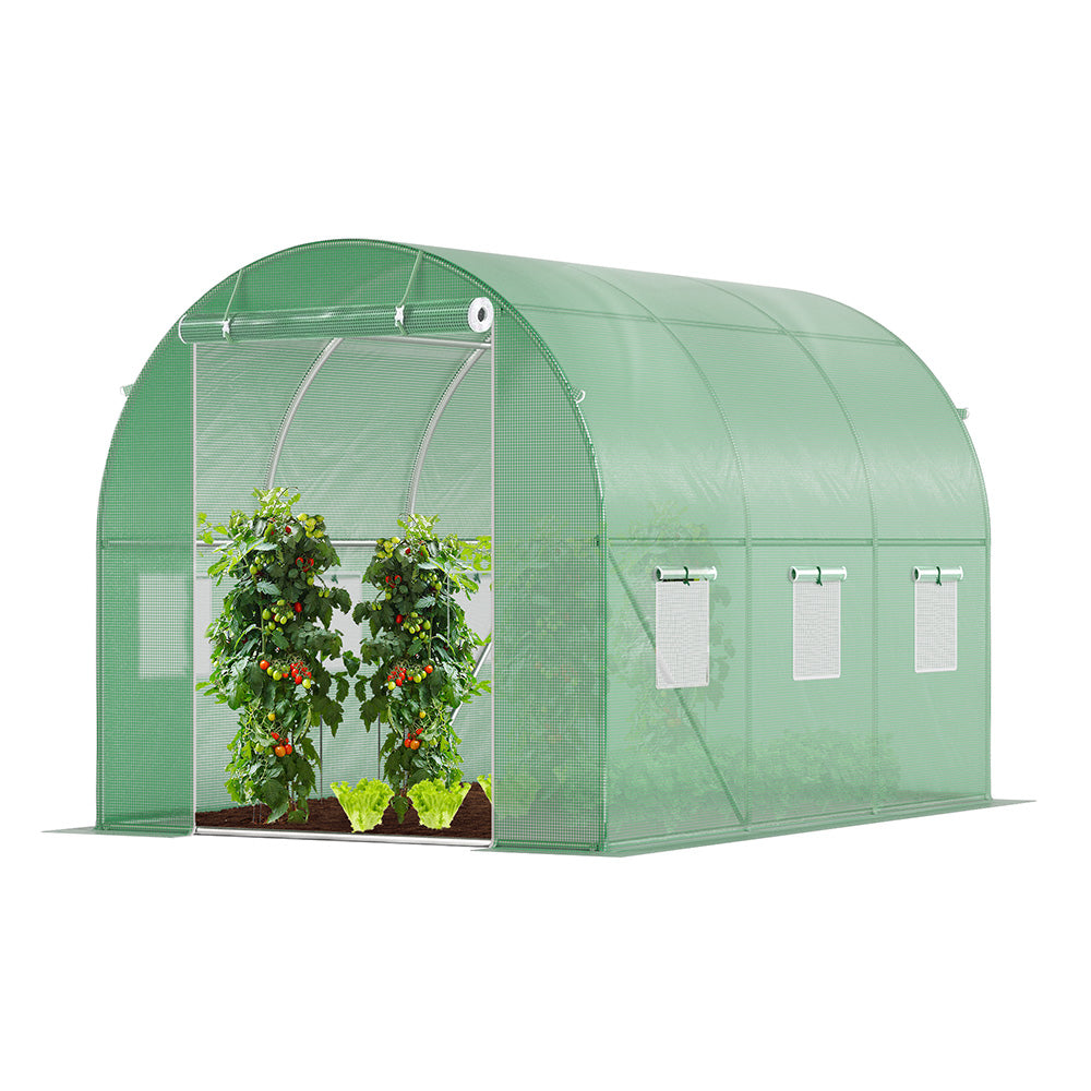 Serre de jardin tunnel 6m2 en acier galvanise - VOUNOT FR