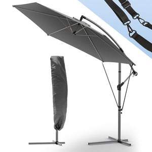 Parasol deporte 3M avec housse de protection et sangle de fixation Gris - VOUNOT FR