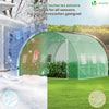 Serre de jardin tunnel 9m2 en acier galvanise - VOUNOT FR