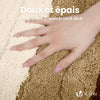 Lot de 2 Tapis de Bain Antidérapant microfibre motif dégradé 60x90cm beige - VOUNOT FR