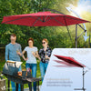 Parasol deporte 3M avec housse de protection et sangle de fixation Rouge - VOUNOT FR