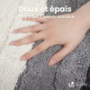 Lot de 2 Tapis de Bain Antidérapant microfibre motif dégradé 60x90cm gris - VOUNOT FR