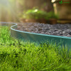 Bordure de jardin plastique flexible 20m avec piquets vert bordé de vert clair - VOUNOT FR