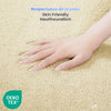 Tapis de salon poils ras doux antiderapant 240x340cm uni beige - VOUNOT FR