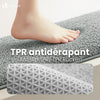 Lot de 2 Tapis de Bain Antidérapant microfibre 60x90cm gris - VOUNOT FR