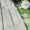 Serre de jardin hivernage dome avec bache PE 160x160x180cm Blanc - VOUNOT FR