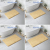 Lot de 2 Tapis de Bain Antidérapant microfibre 60x90cm beige - VOUNOT FR