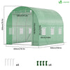 Serre de jardin tunnel 6m2 en acier galvanise - VOUNOT FR