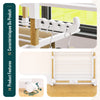 Sechoir a linge vertical tour etendoir pliable 3 niveaux 99x69x135.5 cm style bois blanc - VOUNOT FR
