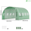 Serre de jardin tunnel 12m2 en acier galvanise - VOUNOT FR