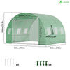 Serre de jardin tunnel 9m2 en acier galvanise - VOUNOT FR