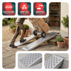 Lot de 2 rampe de chargement 160cm en acier galvanise - VOUNOT FR