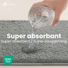 Lot de 2 Tapis de Bain Antidérapant microfibre 60x90cm gris - VOUNOT FR