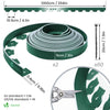 Bordure de jardin plastique flexible 20m avec piquets vert bordé de vert clair - VOUNOT FR