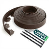 Bordure de jardin PE flexible 10m avec piquets marron - VOUNOT FR