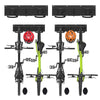 Support mural rangement pour 4 velos et 2 casques rails et crochets metal noir - VOUNOT FR