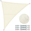 Voile d'ombrage Triangle en Polyester Imperméable avec Kit de Montage 3x3x3m Beige - VOUNOT FR