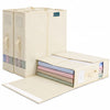 Lot de 3 Sacs de Rangement Drap de Lit Pliable 38,5x33x12cm Beige