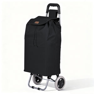 Chariot de courses 2 roues pliable 59L noir - VOUNOT FR
