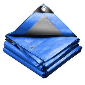 Bâche de Protection en Polyéthylène resistant et impermeable 240g/m² bleu 4x8m - VOUNOT FR