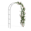 Arche de jardin pour plantes grimpantes 140x37x240cm en metal Noir - VOUNOT FR