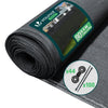 Brise vue occultant en HDPE 90g/m² 1.5x20m avec attaches de fixation anthracite - VOUNOT FR