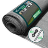 Brise vue occultant en HDPE 90g/m² 1x10m avec attaches de fixation gris - VOUNOT FR