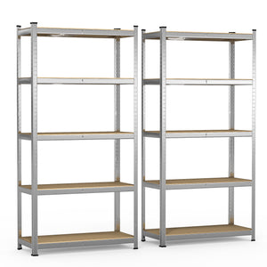 Lot de 2 etageres de rangement renforcees charge extra lourde 5 niveaux 180x90x40cm - VOUNOT FR