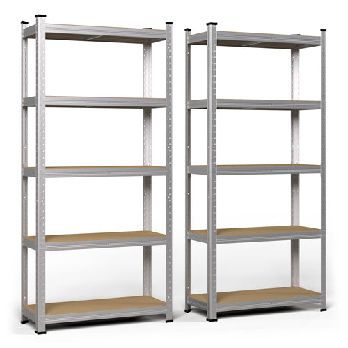 Lot de 2 Étagère Charge Lourde à 5 Niveaux 70x30x150cm - VOUNOT FR