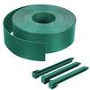Bordure de jardin PE flexible 20M x 8 CM avec piquets vert
