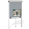 Store moustiquaire pour fenetre enroulable et recoupable en aluminium L80 x H130 cm Blanc