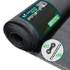Brise vue occultant en HDPE 90g/m² 1.8x10m avec attaches de fixation anthracite - VOUNOT FR