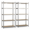 Lot de 2 Etagères de rangement charge lourde robuste à 5 niveaux 90x40x180cm - VOUNOT FR