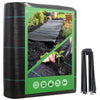 Toile de paillage contre les mauvaises herbes 25Mx1M avec 50 piquets Anti-UV 100g/m2 - VOUNOT FR
