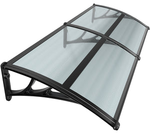 Auvent de porte 80x200cm Anthracite - VOUNOT FR