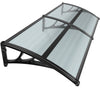 Auvent de porte 80x200cm Anthracite - VOUNOT FR