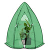 Serre de jardin hivernage dome avec bache PE 160x160x180cm Vert - VOUNOT FR