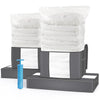 Lot de 9 sac de rangement sous vide Non Tisse XXL gris - VOUNOT FR