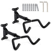 Lot de 2 Support mural velo pliable et reglable metal noir - VOUNOT FR