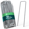 Lot de 150 piquets de fixation pour jardin U 150x30mm en acier galvanise - VOUNOT FR