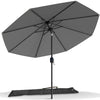 Parasol inclinable 2.70 x 2.40m avec housse de protection gris