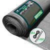 Brise vue occultant en HDPE 90g/m² 1.8x20m avec attaches de fixation gris - VOUNOT FR