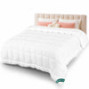 Couette legere doux avec rembourrage polyester 200gsm 260x240cm blanc - VOUNOT FR