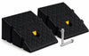 Lot de 2 Rampes de Trottoir en Polypropylene 25x27x13 cm Noir