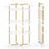 Sechoir a linge vertical tour etendoir pliable 3 niveaux 99x69x135.5 cm style bois blanc - VOUNOT FR