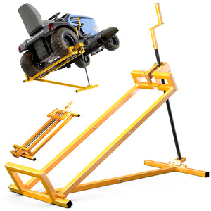 Leve tracteur Tondeuse Supporte 400 kg max Jaune - VOUNOT FR