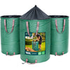 Lot de 3 Sac de Jardin Pop up 100L en Polyéthylène avec Poignées