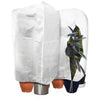 Lot de 2 Voiles d'Hivernage Plante avec Cordon et zipper 60g/m² 120x180cm  Blanc - VOUNOT FR